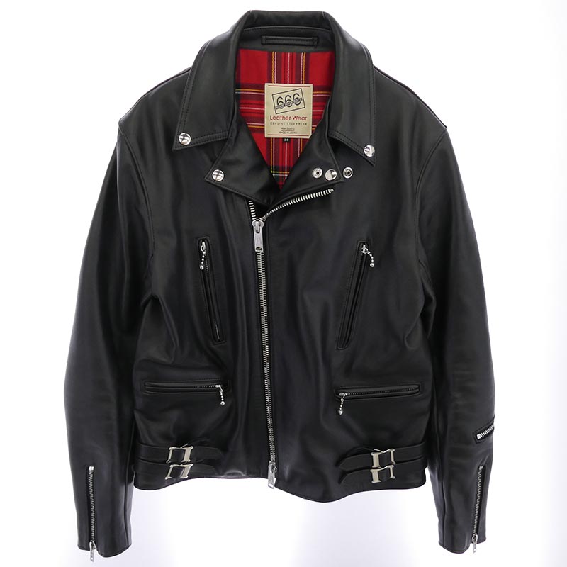 666 LJM-1TF 赤タータン裏地 サイドベルト ステアハイド タイトフィット ライダースジャケット 買取実績