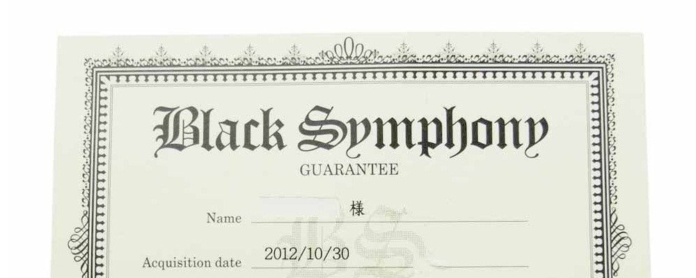 クロムハーツ 購入店保証書画像