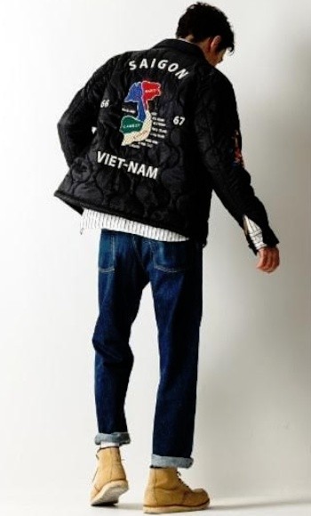 QUILTING VIETNAM JACKET (MAP)着用画像