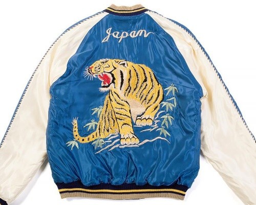 スカジャン後面シルエット画像