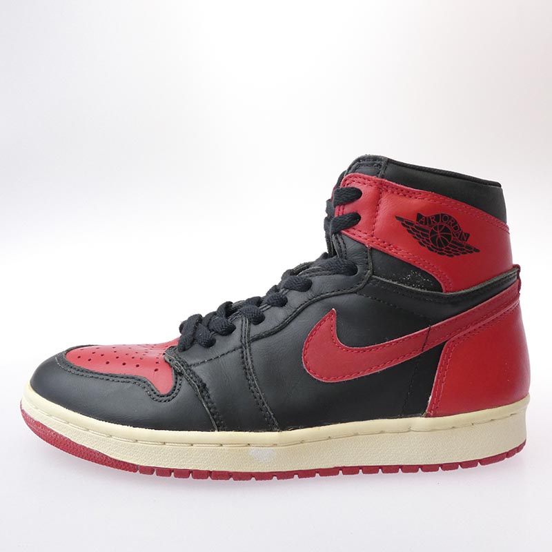 ナイキ 130207-061 94年製 AIR JORDAN 1 HIGH Bred AJ1 エアジョーダン ハイ ブレッド ハイカット スニーカー 買取実績 画像