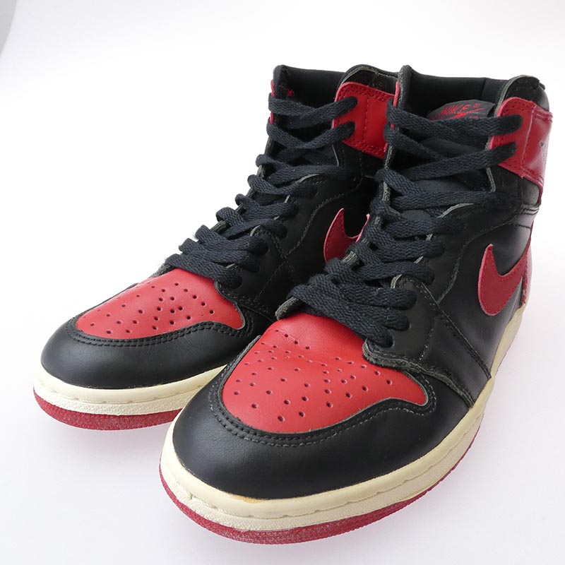 ナイキ 130207-061 94年製 AIR JORDAN 1 HIGH Bred AJ1 エアジョーダン ハイ ブレッド ハイカット スニーカー 買取実績 画像
