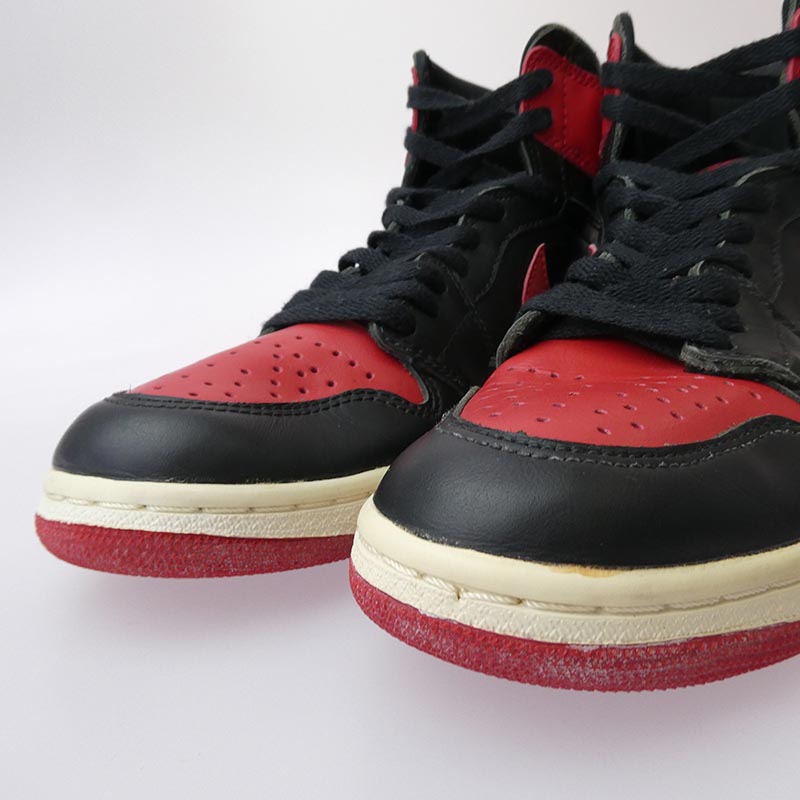 ナイキ 130207-061 94年製 AIR JORDAN 1 HIGH Bred AJ1 エアジョーダン ハイ ブレッド ハイカット スニーカー 買取実績 画像