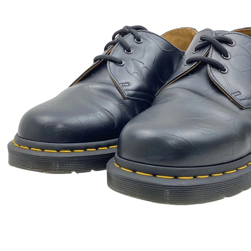 アベイシングエイプ 1461 BAPE x Dr. Martens Emboss 3EYE SHOE ドクターマーチン エンボス 猿カモ 猿迷彩 イエローウェルトステッチ 3 ホール シューズ 買取実績 画像