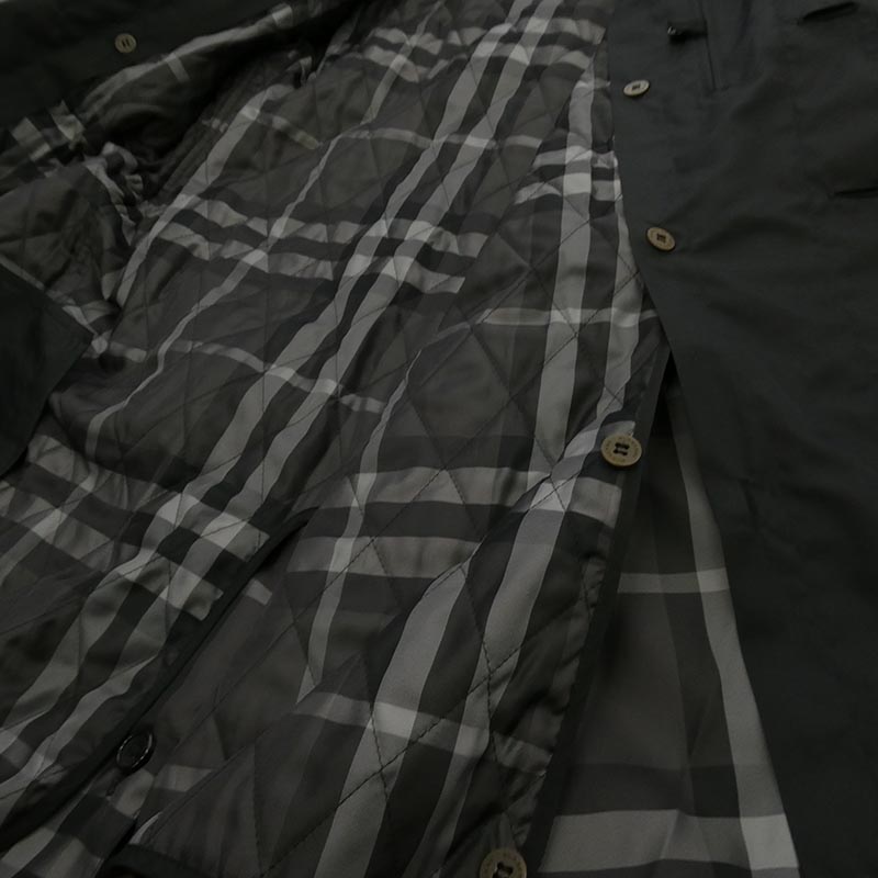 バーバリー ロンドン A1A51-396-09 着脱式キルティングライナー付き 撥水加工 裏地ノバチェック シングル トレンチコート 買取実績 画像