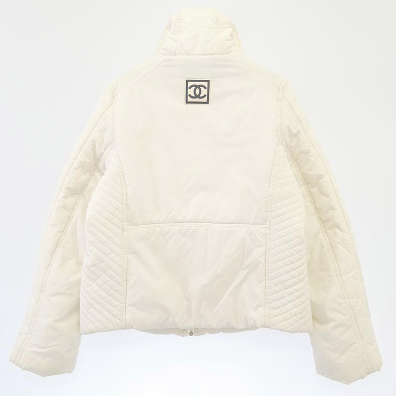 シャネル CCマーク ココマーク ロゴ スタンドカラー 中綿 ジップアップ ナイロン ジャケット 買取実績 画像
