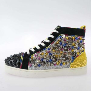 クリスチャンルブタン REMIX FLAT PAT スパイク スタッズ ハイカットスニーカー 買取実績