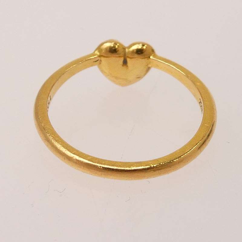 クロムハーツ（原本無） 22K BUBBLGM HEART 22Kバブルガム ハート リング 買取実績 画像