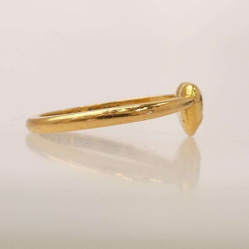 クロムハーツ（原本無） 22K BUBBLGM HEART 22Kバブルガム ハート リング 買取実績 画像