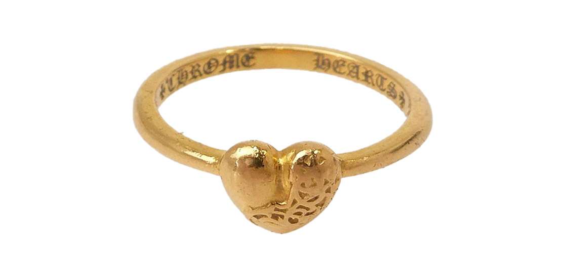クロムハーツ（原本無） 22K BUBBLGM HEART 22Kバブルガム ハート リング 買取実績