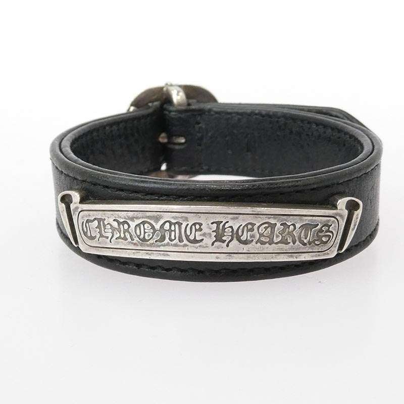 クロムハーツ(原本無) GUNSLINGER ガンスリンガー スクロールラベル レザー ブレスレット 買取実績