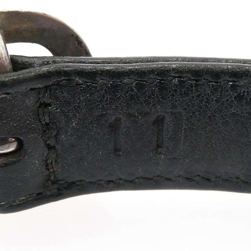 クロムハーツ（原本無） GUNSLINGER ガンスリンガー スクロールラベル レザー ブレスレット 買取実績 画像