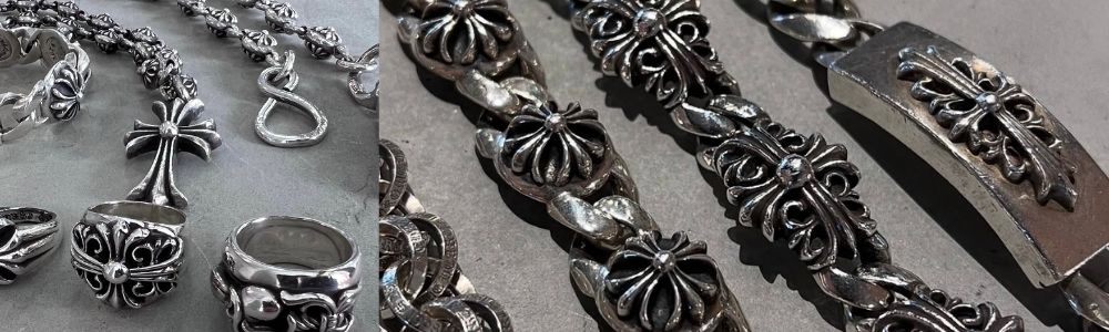 オールドクロムハーツと現行モデルの違いを徹底比較 アクセサリー(リング・チェーン)の仕様の違い 画像