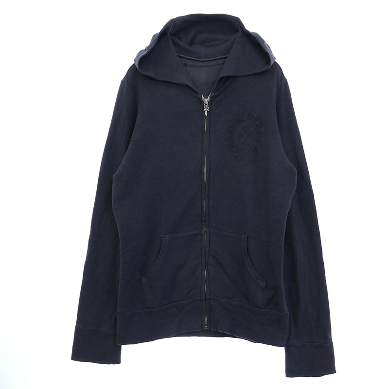 クロムハーツ（原本無） 星条旗バックプリント ホースシュー 胸ロゴ ダガージップ フルジップ パーカー フーディー 買取実績 画像