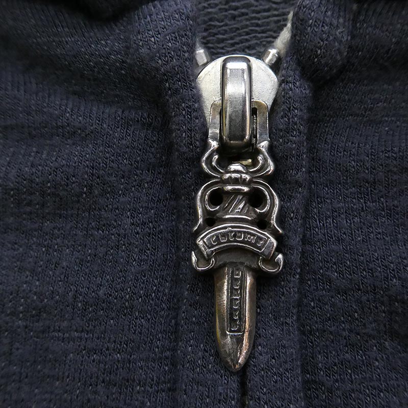 クロムハーツ（原本無） 星条旗バックプリント ホースシュー 胸ロゴ ダガージップ フルジップ パーカー フーディー 買取実績 画像