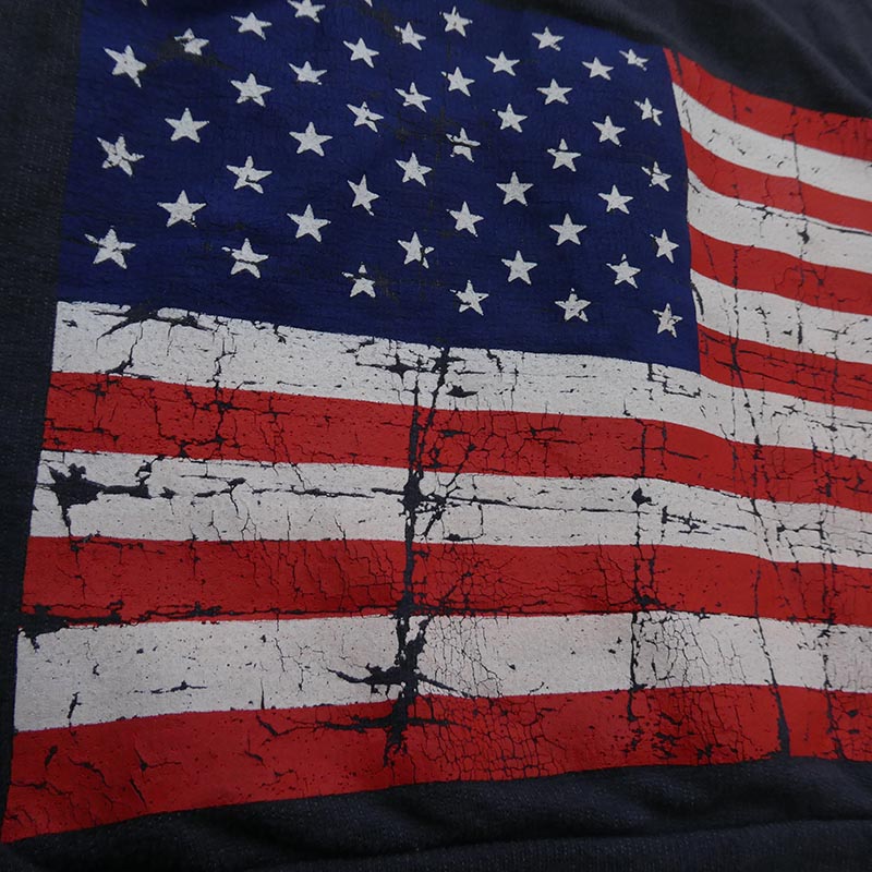 クロムハーツ（原本無） 星条旗バックプリント ホースシュー 胸ロゴ ダガージップ フルジップ パーカー フーディー 買取実績 画像