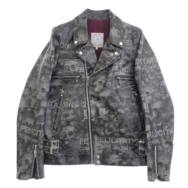 コムデギャルソン UCQ9208 25周年記念 スカルロゴ ダブル ライダースジャケット 買取実績