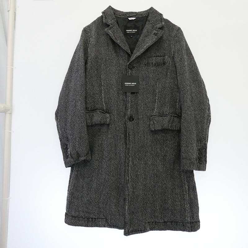 コムデギャルソンオムドゥ 25AW DP-C001-051 製品加工 ウールサージ チェスターコート 買取実績