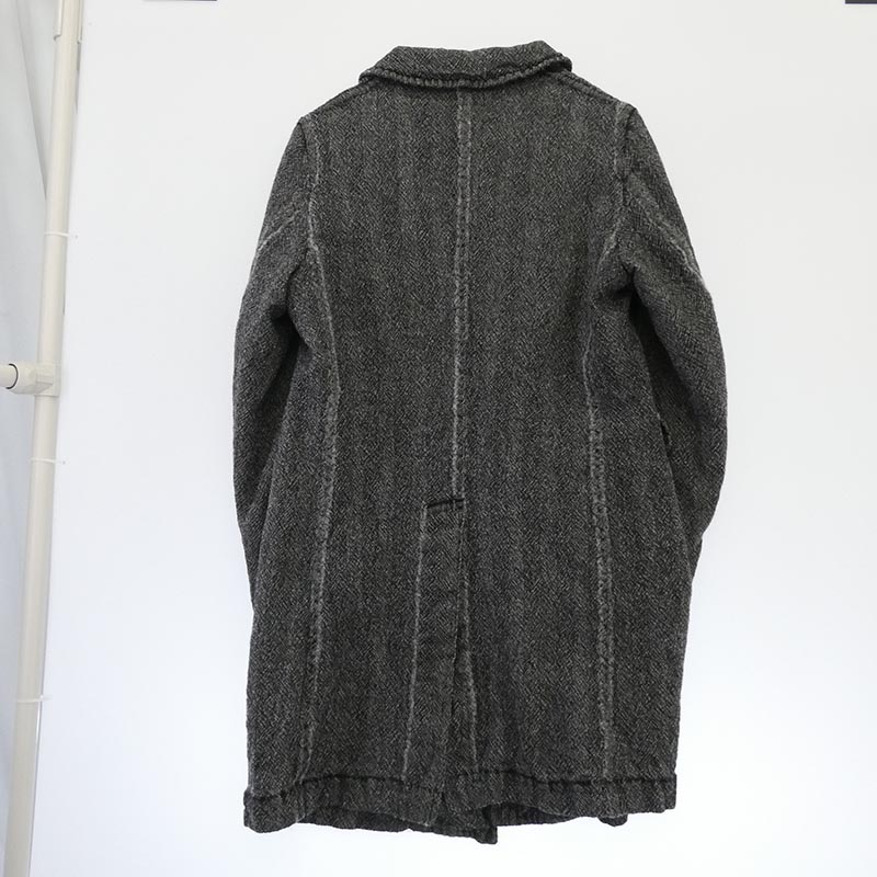 コムデギャルソンオムドゥ 25AW DP-C001-051 製品加工 ウールサージ チェスターコート 買取実績 画像