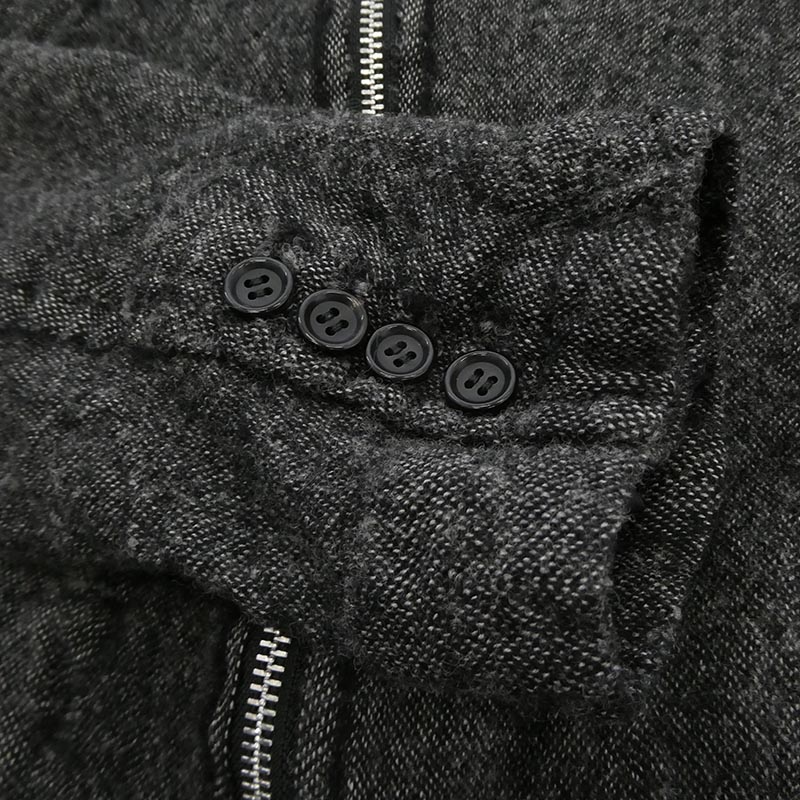 コムデギャルソンオムドゥ 25AW DP-C002-051 製品加工ウール縮絨 ジップアップ ロングコート ジャケット 買取実績 画像