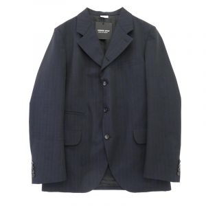 コムデギャルソンオムドゥ 25AW DP-J027-051 Polyester Herringbone Stripe エステルヘリンボーンストライプ シングル テーラードジャケット 買取実績 画像
