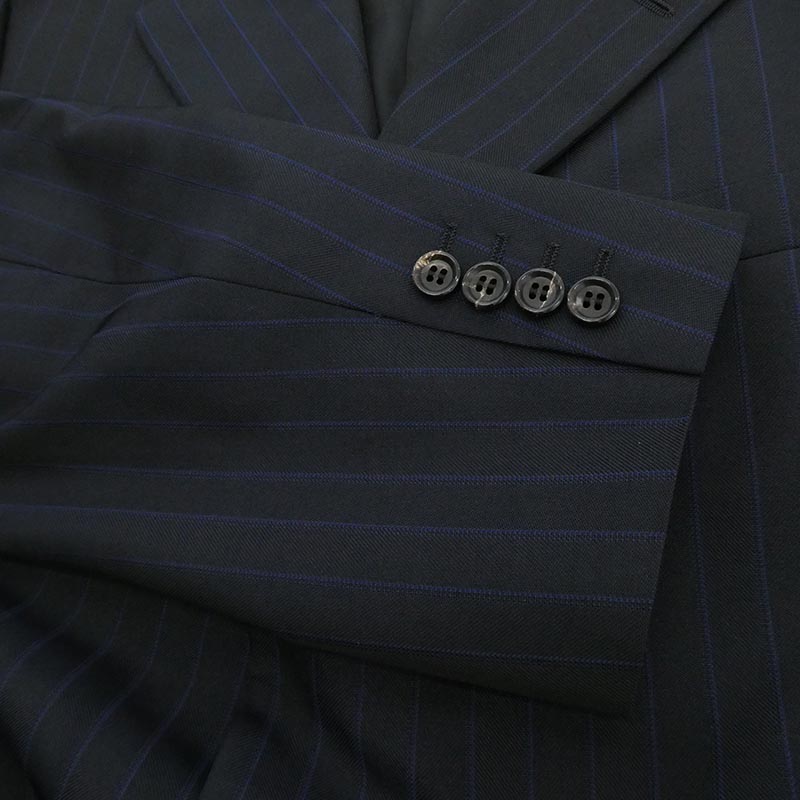 コムデギャルソンオムドゥ 25AW DP-J027-051 Polyester Herringbone Stripe エステルヘリンボーンストライプ シングル テーラードジャケット 買取実績 画像