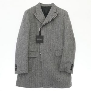 コムデギャルソンオムドゥ 25AW DP-J052-051 ヘリンボーン ピークドラペル ジップアップ チェスターコート 買取実績