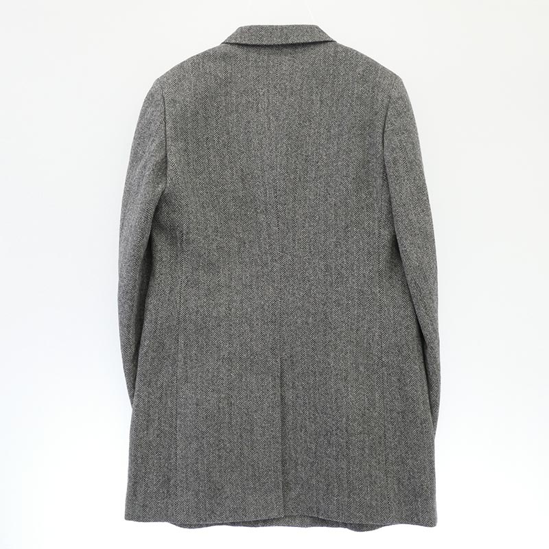 コムデギャルソンオムドゥ 25AW DP-J052-051 ヘリンボーン ピークドラペル ジップアップ チェスターコート 買取実績 画像