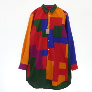 コムデギャルソンオムプリュス 25AW PP-B032-051 ウールナイロン パッチワーク 長袖 ロング ドレスシャツ 買取実績