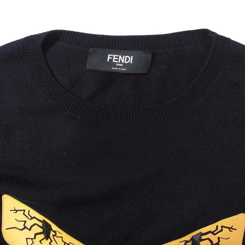 フェンディ FZZ379 A2N2 バッグバグズ カシミヤ混 ハイゲージ ニット セーター 買取実績 画像