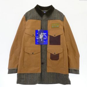 ジュンヤワタナベコムデギャルソンマン 25AW WP-C014 ウール 襟コーデュロイ レザーパッチ 切替 ジャケット 買取実績 画像