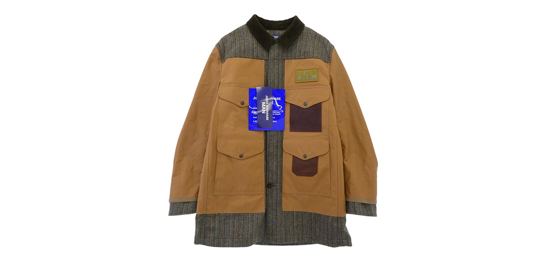 ジュンヤワタナベコムデギャルソンマン 25AW WP-C014 ウール 襟コーデュロイ レザーパッチ 切替 ジャケット 買取実績