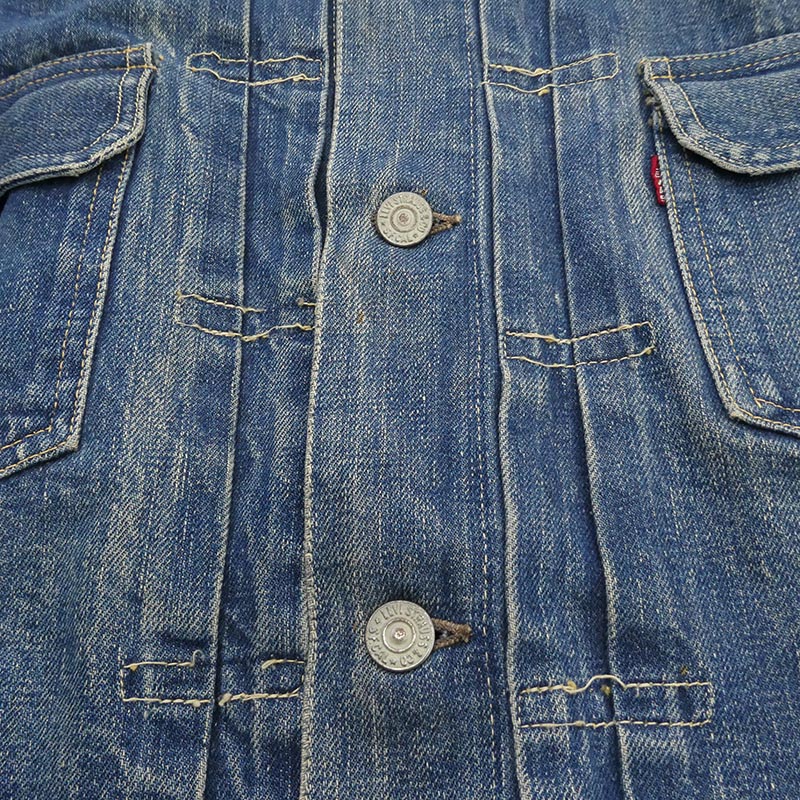 リーバイス VINTAGE ヴィンテージ 50s 60s セカンド 2nd 507XX BIGE ビックＥ片面タブ ボタン裏刻印17 デニム ジャケット 買取実績 画像