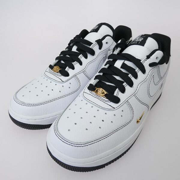 ナイキ IB6543-101 Women's Air Force 1 07 Mini Jewel White Metallic Gold Black エアフォースワン スニーカー 買取実績 画像