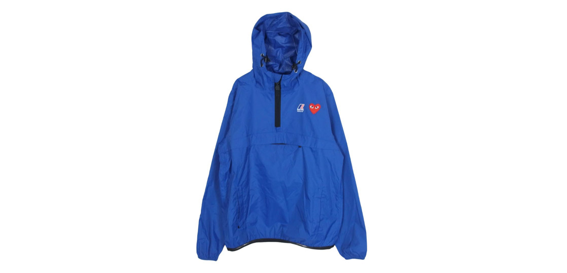 プレイコムデギャルソン K-WAY HALF ZIP ケーウェイ ハーフジップ プルオーバー ナイロン ジャケット 買取実績
