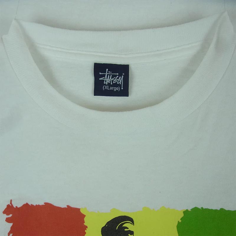 ステューシー 90s OLD ボブマーリー ラスタカラー シングルステッチ 半袖 Tシャツ 買取実績 画像