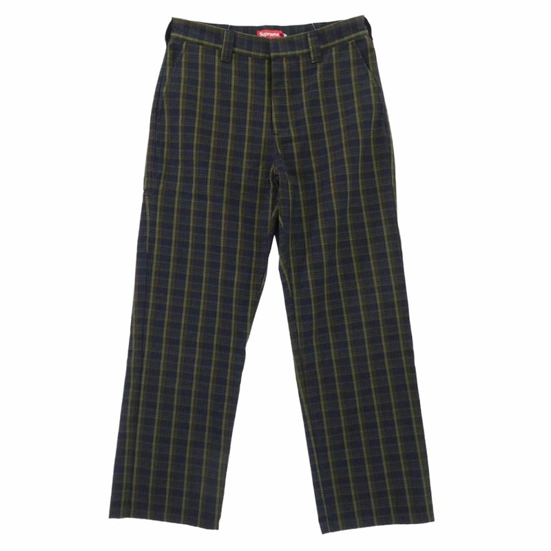 シュプリーム 23SS Work Pant navy plaid 買取実績