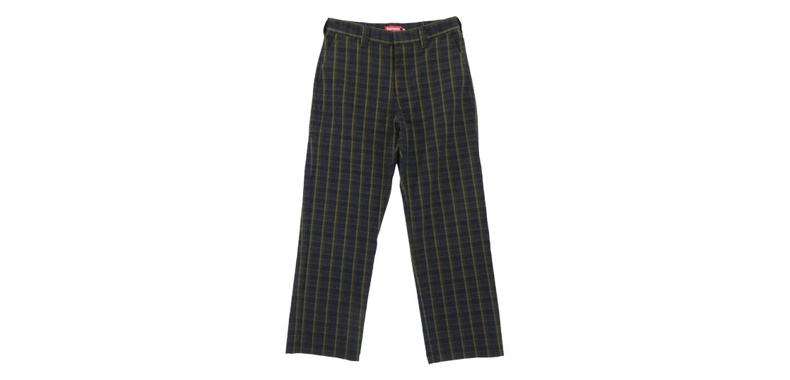 シュプリーム 23SS Work Pant navy plaid 買取実績