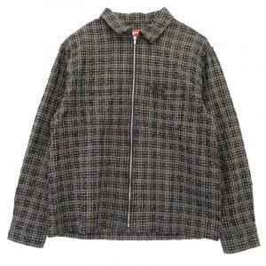 シュプリーム 25AW Metallic Plaid Zip Up Shirt Washed Black 買取実績