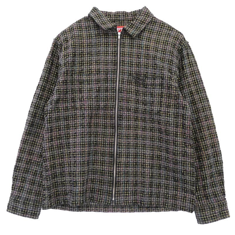 シュプリーム 25AW Metallic Plaid Zip Up Shirt Washed Black 買取実績