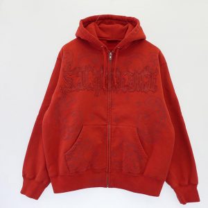 シュプリーム 25SS Leather Applique Zip Up Hooded Sweatshirt レザー アップリケ ジップアップ フーディー スウェットシャツ パーカー 買取実績 画像