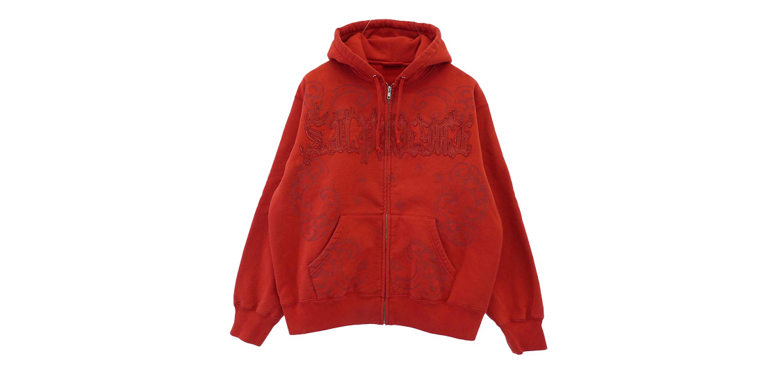 シュプリーム 25SS Leather Applique Zip Up Hooded Sweatshirt  買取実績