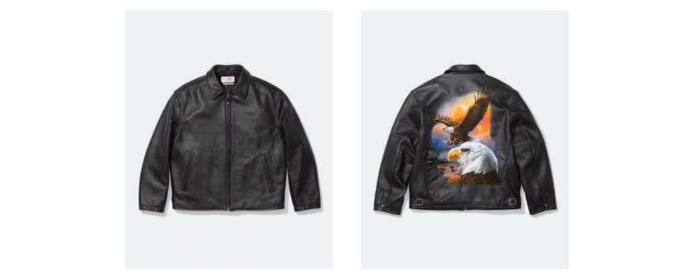 Supreme 2026SS Week4発売予定アイテムまとめ|ブランド古着買取専門店LIFESchott Eagle Leather Jacket ¥253,000画像