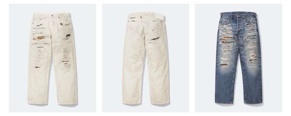 Supreme 2026SS Week4発売予定アイテムまとめ|ブランド古着買取専門店LIFEDistressed Loose Fit Selvedge Jean ¥132,000画像