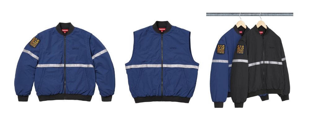 Supreme 2026SS Week5発売予定アイテムまとめ｜ブランド古着買取専門店LIFEZip-Off Sleeve Reflective Stripe Jacket 50,600円画像