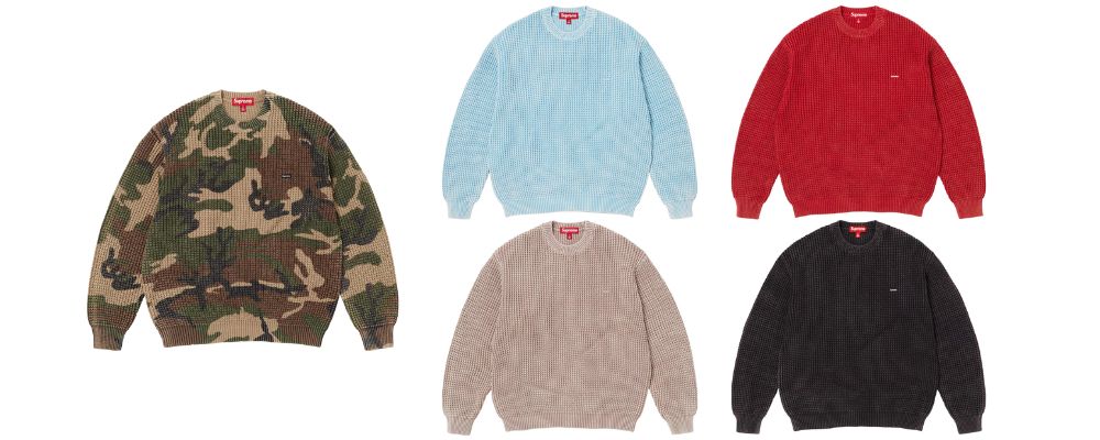 Supreme 2026SS Week5発売予定アイテムまとめ｜ブランド古着買取専門店LIFEWashed Small Box Waffle Sweater 26,400円画像
