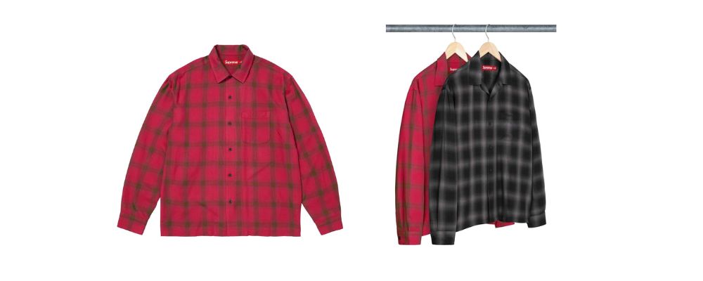 Supreme 2026SS Week5発売予定アイテムまとめ｜ブランド古着買取専門店LIFEShadow Plaid Rayon Shirt 26,400円画像
