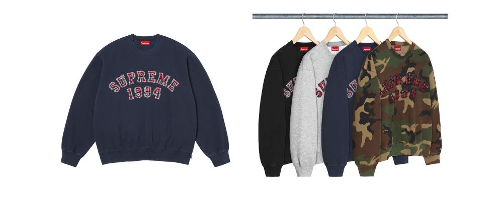 Supreme 2026SS Week5発売予定アイテムまとめ｜ブランド古着買取専門店LIFEPlaid Arc Crewneck 30,800円画像