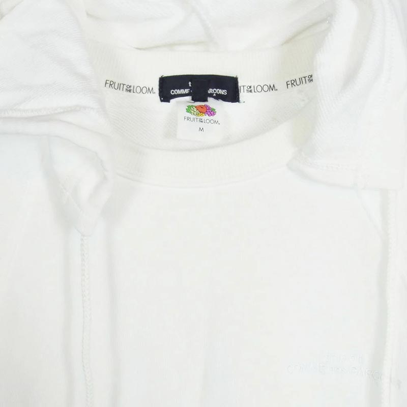 トリココムデギャルソン TH-T002 FRUIT OF THE LOOM フルーツ オブザルーム 後付け プルオーバーパーカー 買取実績 画像