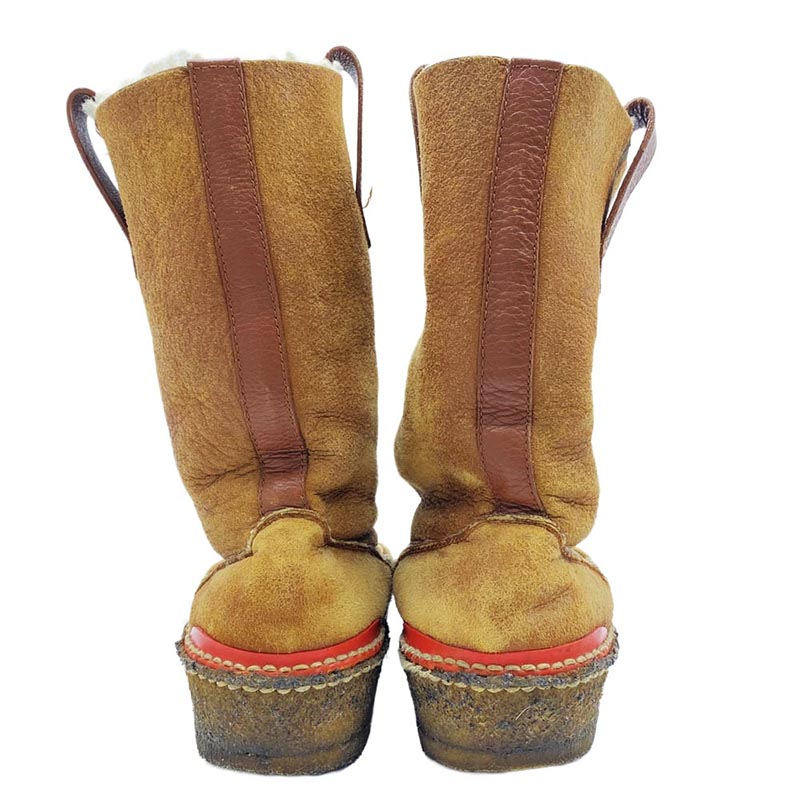 VISVIM V10001404-04 GRIDWOOD MOC TOE-FOLK グリッドウッド モックトゥ ムートン レザー ブーツ 買取実績 画像